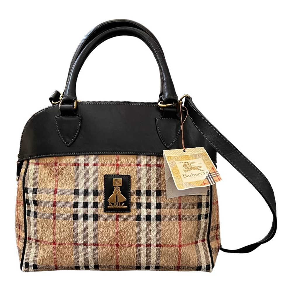 RARE 1992 Burberry “Shelter Under A Burberry 3 Way Handbag NWT
